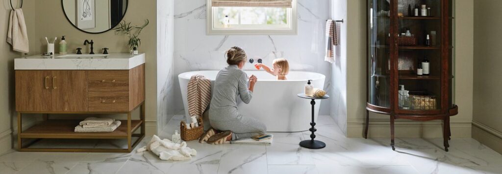 Bathroom tile flooring | Tom January Floors